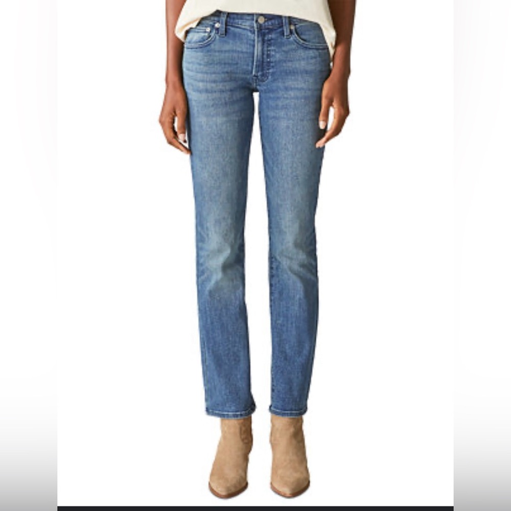 Lucky Brand Women's SWEET” N STRAIGHT Low Rise Washed Blue Jeans Size 2/26 ANKLE